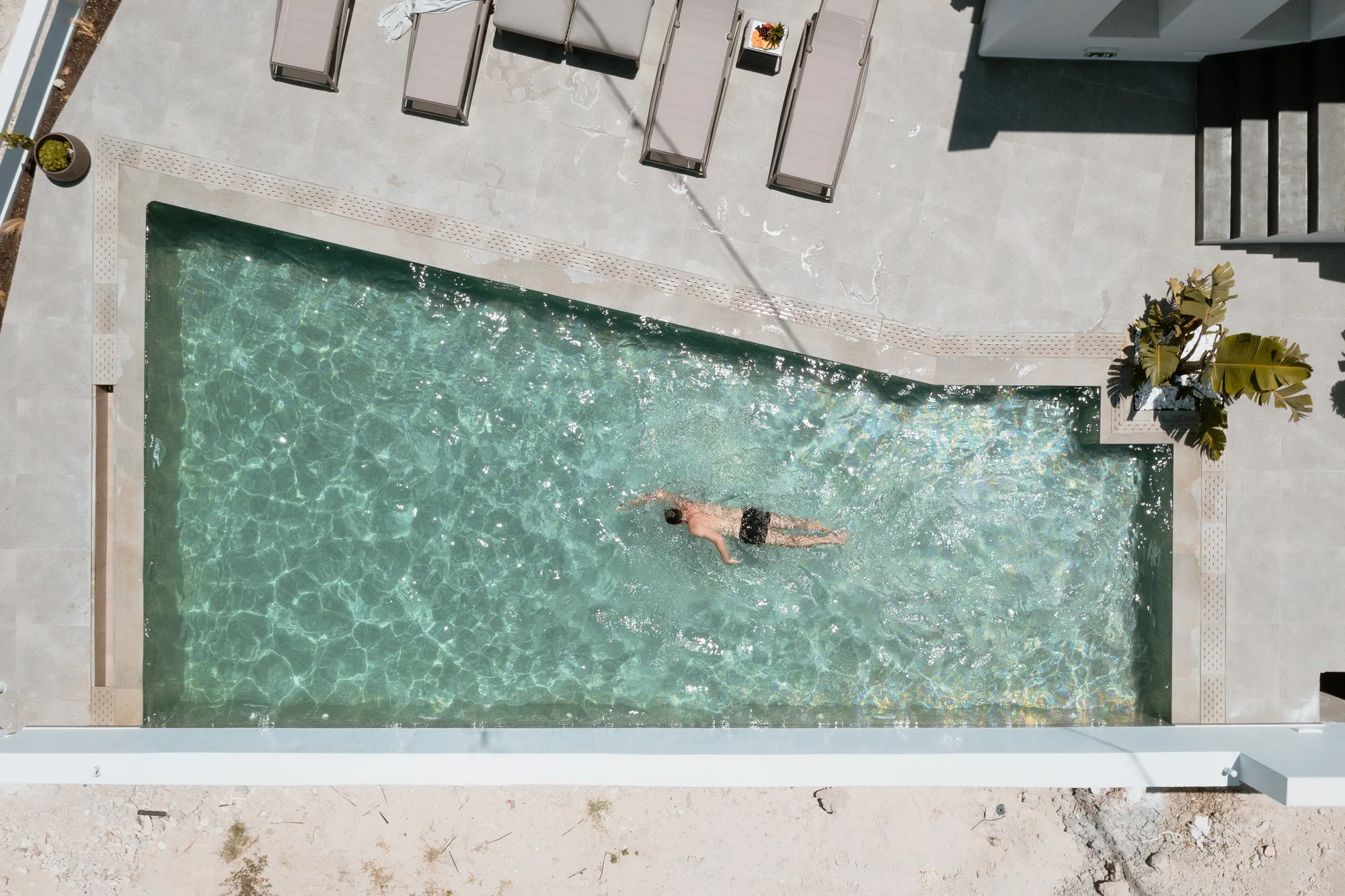 Mon Signor pool aerial view